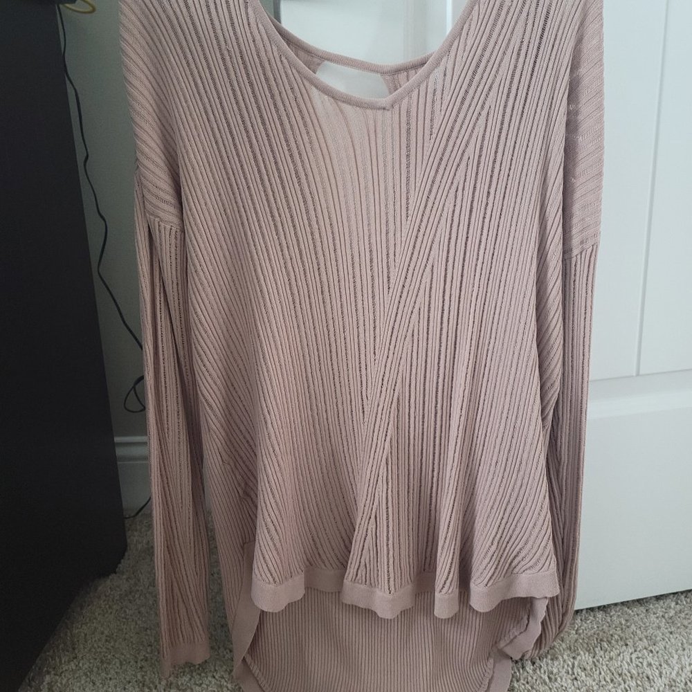 Jennifer Lopez Salmon Color Long Sleeve Top